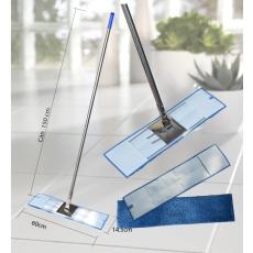 Cây lau nhà Homeino 45cm & 60cm cán tông đơ