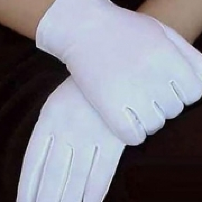 GĂNG TAY VẢI THUN COTON TRẮNG